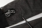 Black Nylon Mesh Sheer Calf Long Accessory Socks