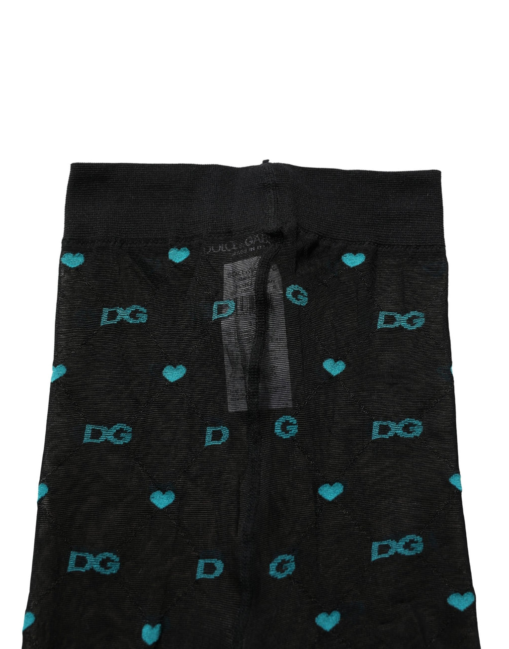 Black Nylon Logo Tights Stocking Pantyhose Socks