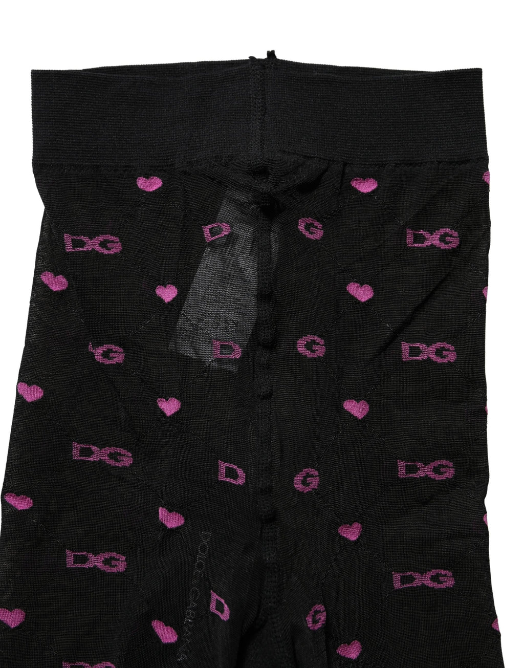 Black Nylon Hearts Tights Stocking Pantyhose Socks