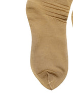 Brown Stretch Floral Clear Crystal Stockings Socks