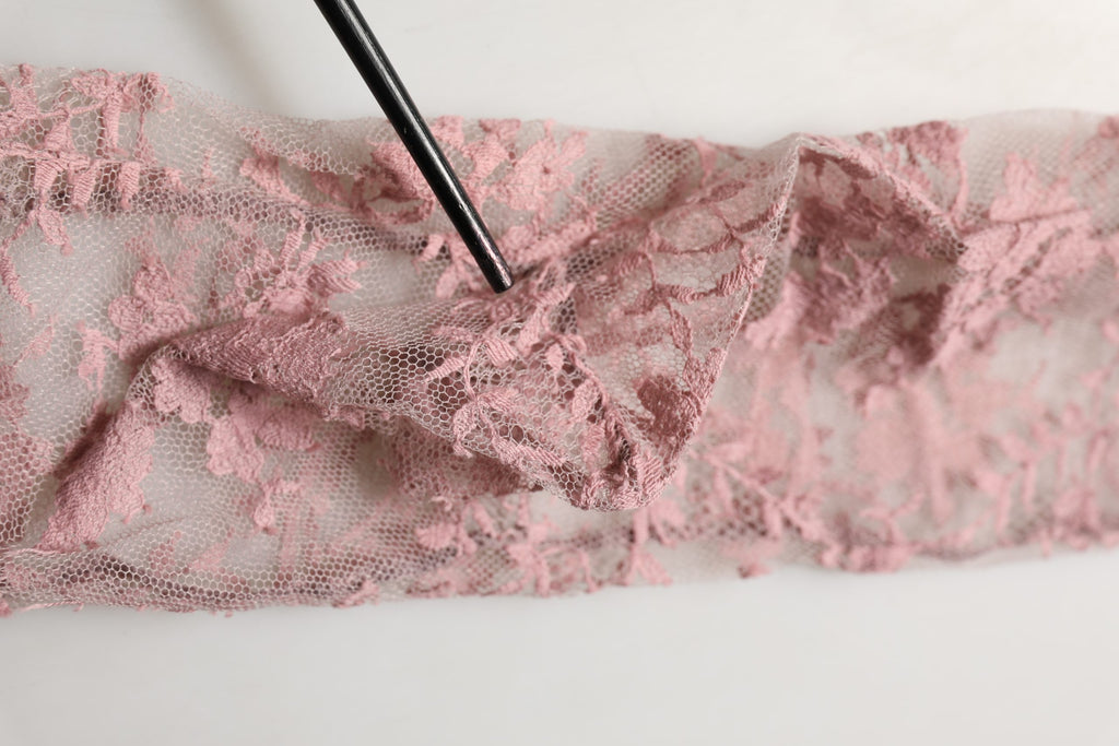 Pink Floral Lace Tights Stockings Pantyhose Socks