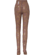 Pink Floral Lace Tights Stockings Pantyhose Socks
