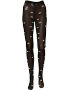 Black Polka Dot Tights Stockings Pantyhose Socks