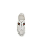 White Calf Leather Bos Taurus Low Top Sneakers