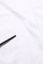 White Cotton Crew Neck Short Sleeves T-shirt