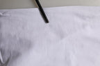White Cotton Rose Patch Crew Neck T-shirt