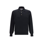 Black Cotton Long Sleeve T-Shirt