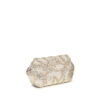 Beige Silk Shoulder Bag