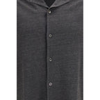 Gray Linen Shortsleeve Shirt