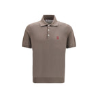 Brown Cotton Polo Shirt