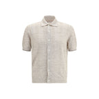 Beige Cotton Polo Shirt