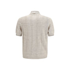 Beige Cotton Polo Shirt