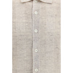 Beige Cotton Polo Shirt