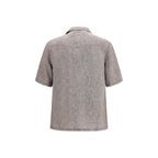 Gray Linen Shortsleeve Shirt