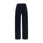 Blue Cotton Pants