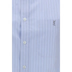 Blue Cotton Pattern Shirt