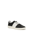 Black Calf Leather Bos Taurus Sneakers