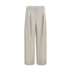 Beige Wool Oves Aries Dress Pants