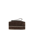 Brown Suede Leather Handbag