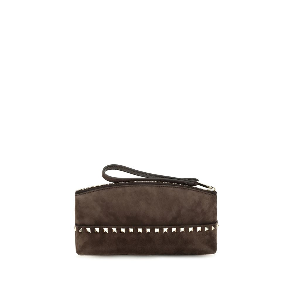 Brown Suede Leather Handbag