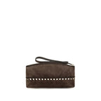 Brown Suede Leather Handbag