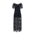 Black Polyamide Long Dress