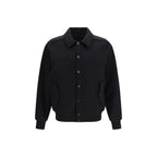 Black Wool Oves Aries Biker Jacket