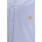 Blue Cotton Dress Shirt