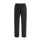 Black Cotton Chino Pants