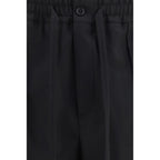 Black Cotton Chino Pants