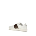 White Calf Leather Bos Taurus Low Top Sneakers
