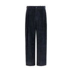 Black Viscose Casual Pants