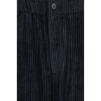 Black Viscose Casual Pants