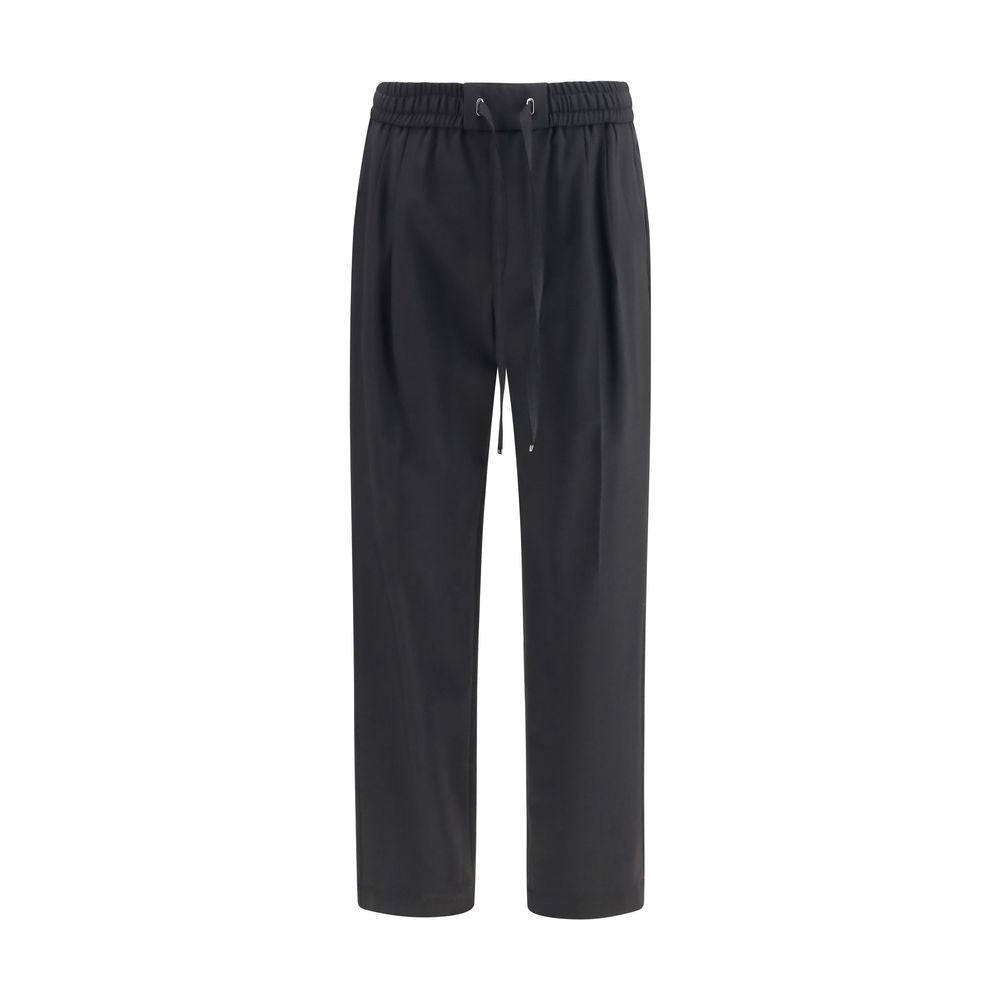 Black Wool Oves Aries Joggers (Workout Pants)
