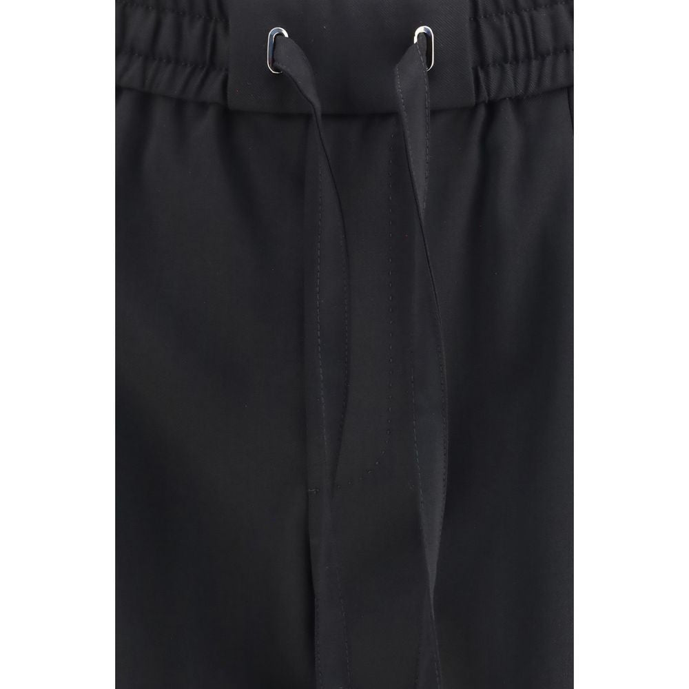 Black Wool Oves Aries Joggers (Workout Pants)
