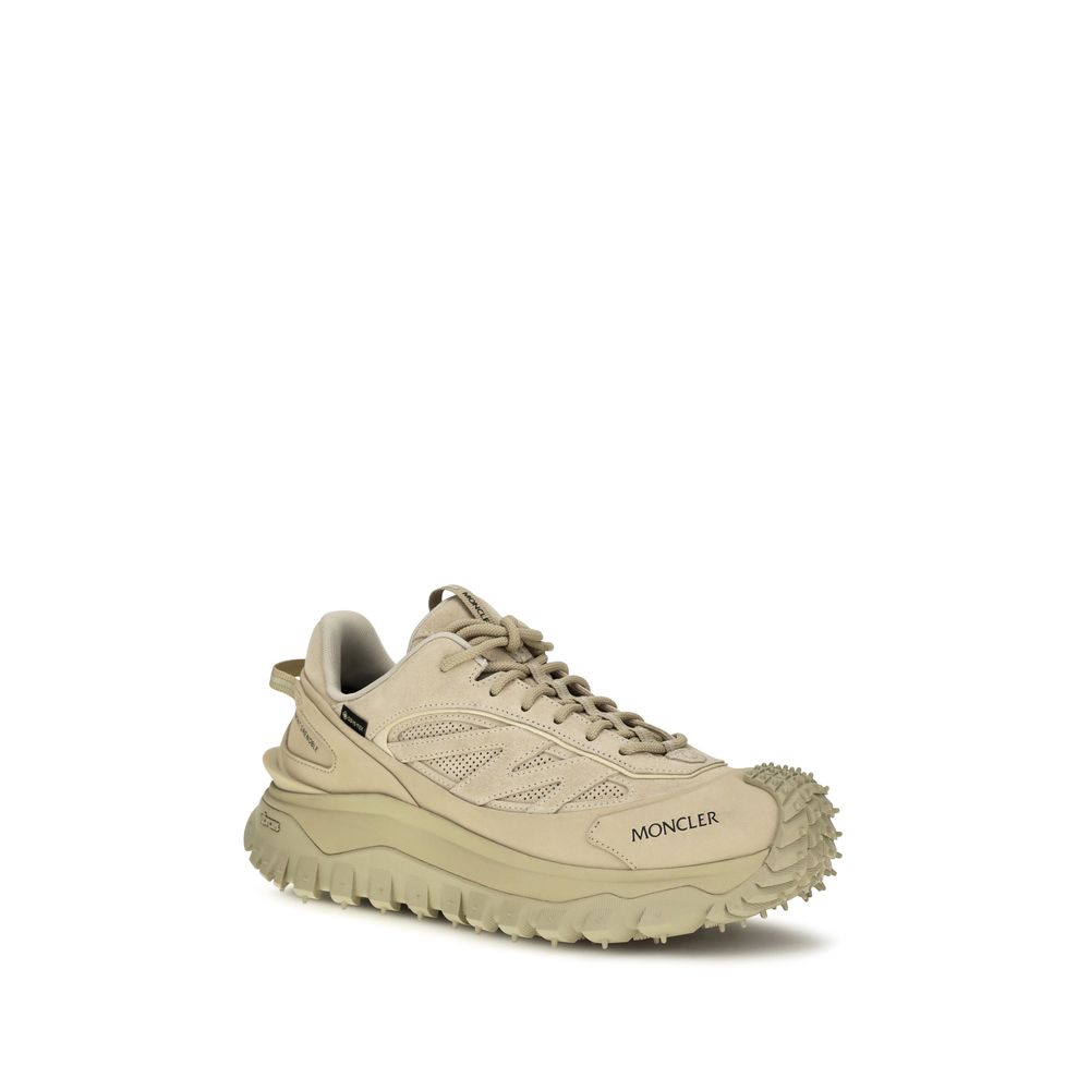 Beige Calf Leather Bos Taurus Athletic Sneakers