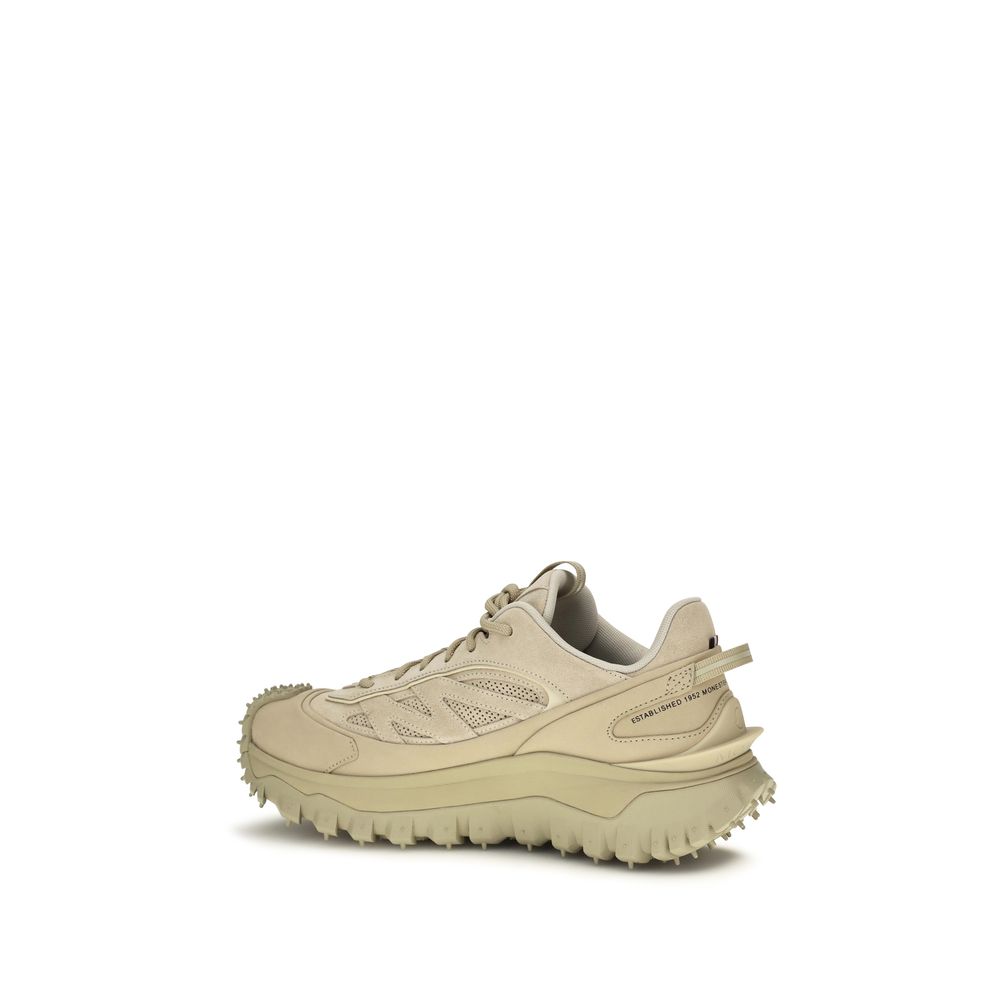 Beige Calf Leather Bos Taurus Athletic Sneakers