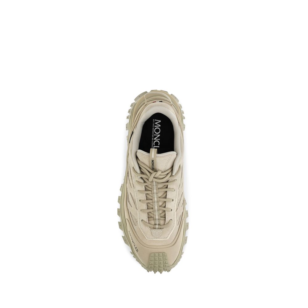 Beige Calf Leather Bos Taurus Athletic Sneakers