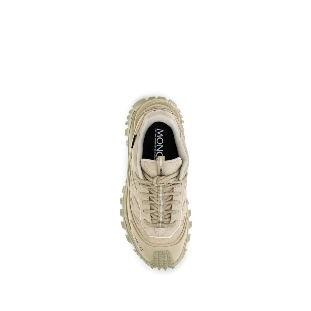 Beige Calf Leather Bos Taurus Athletic Sneakers