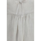 White Linen Casual Dress