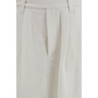 White Viscose Long Skirt