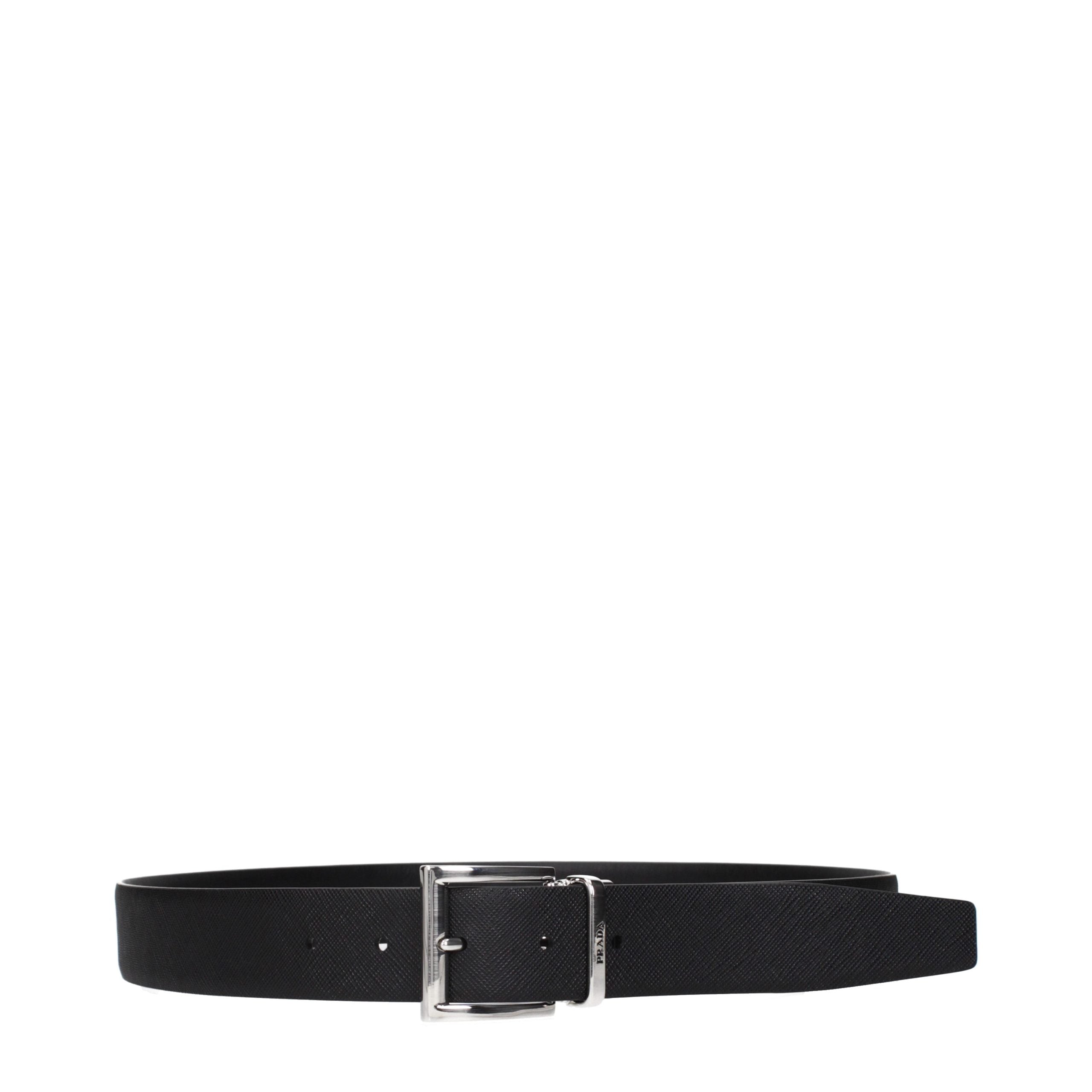 Black Leather Regular Belt