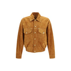 Brown Lamb Ovis Aries Aries Leather Jacket