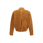 Brown Lamb Ovis Aries Aries Leather Jacket