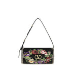 Multicolor Linen Shoulder Bag