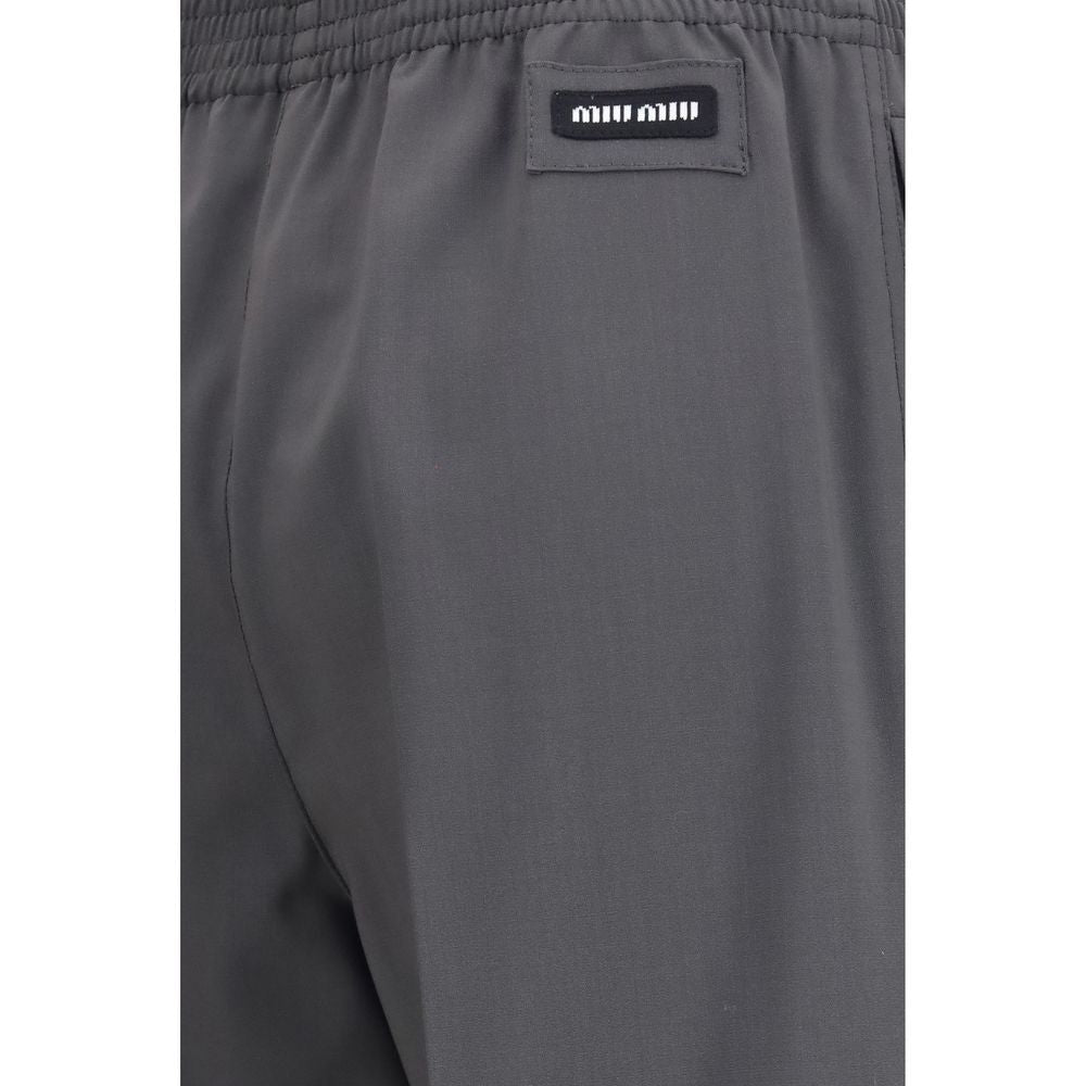 Gray Wool Oves Aries Casual Pants