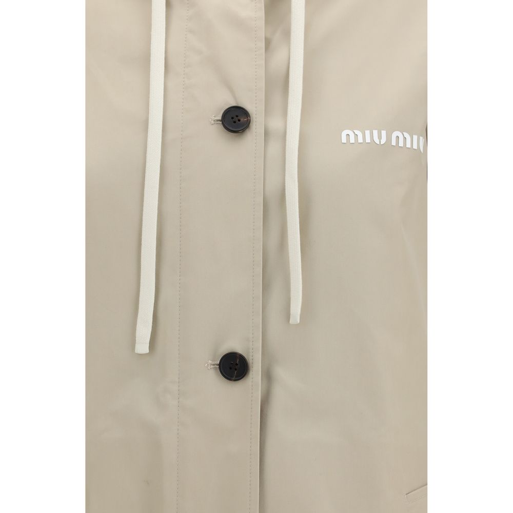 Beige Cotton Coat