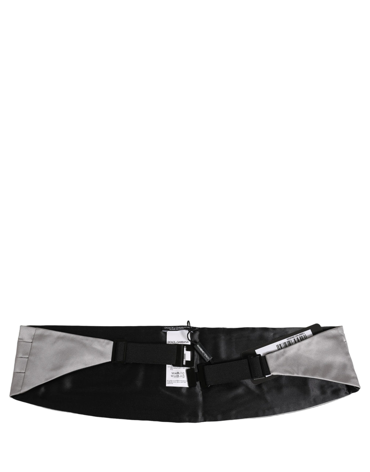 Gray Men 100% Silk Belt Waist Cummerbund