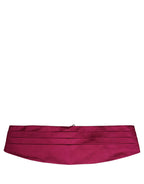 Burgundy 100% Silk Belt Waist Cummerbund