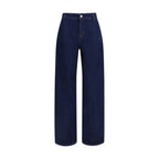 Blue Cotton Jeans Denim